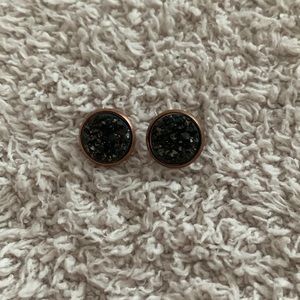 Druzy stud earrings